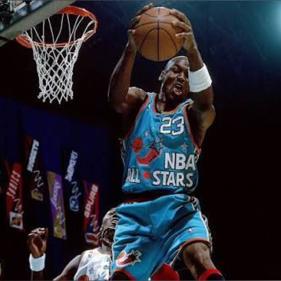 Michael Jordan Throwback NBA Basketball Jersey 1996 NBA All Star Game Men’s XL - Picture 3 of 14